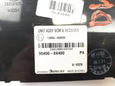 Second-hand car spare part electronic module for hyundai i10 classic oem iam references 954000x400 116ra000035 