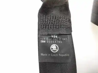 Peça sobressalente para automóvel em segunda mão cinto de segurança dianteiro direito por skoda octavia i combi (1u5) 1.9 tdi referências oem iam 1u4857702c 00064786 