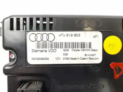 Автозапчасти б/у многофункциональный дисплей за audi a6 c6 (4f2) 3.0 tdi quattro ссылки oem iam 4f0919603 a2c53080033 
