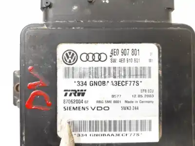 Second-hand car spare part electronic module for audi a8 (4e2) 4.0 tdi quattro l oem iam references 4e0907801 4e0910801 87062004