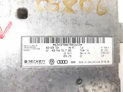 Автозапчасти б/у gps-навигационная система за audi a8 (4e2) 4.0 tdi quattro l ссылки oem iam 4e0035729 4e0910731f 