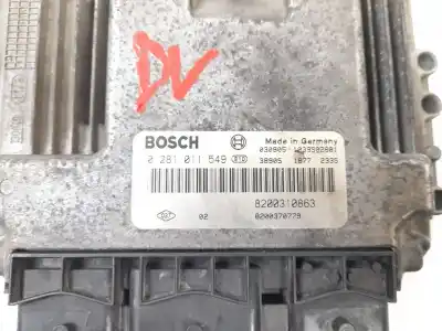 Автозапчасти б/у блок управления двигателем за renault megane ii (bm0/1_, cm0/1_) 1.9 dci (bm0g, cm0g) ссылки oem iam 8200310863 8200370779 0281011549