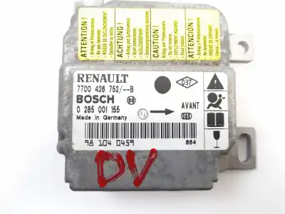 Second-hand car spare part airbag control unit for renault clio i (b/c57_, 5/357_) 1.9 d oem iam references 7700426752b 0285001155 