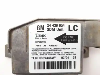 Автозапчасти б/у блок управления подушками безопасности за opel corsa d cosmo ссылки oem iam 24439954  