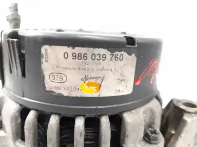 Second-hand car spare part alternator for citroen jumpy (u6u) 1.9 d oem iam references 0986039760  