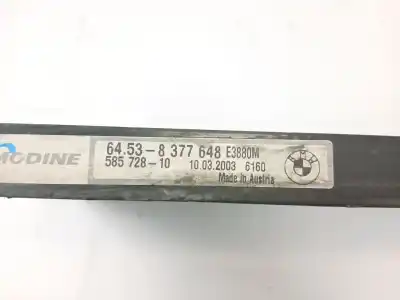 Peça sobressalente para automóvel em segunda mão condensador / radiador de sofagem / ar condicionado por bmw 3 compact (e46) 320 td referências oem iam 64538377648  