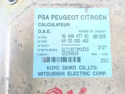 Second-hand car spare part steering control unit for citroen c3 1.1 furio oem iam references 9649847780  