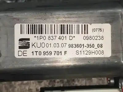 Peça sobressalente para automóvel em segunda mão MOTOR ELEVADOR VIDRO DIANTEIRO ESQUERDO por SEAT LEON (1P1)  Referências OEM IAM 1K0959793L  1P0837401D