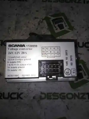 Автозапчасти б/у электронный модуль за scania serie p/g/r (c-clase) 11.7 diesel ссылки oem iam 1729858  