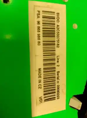 Peça sobressalente para automóvel em segunda mão quadrante por peugeot 207 confort referências oem iam 9666898680  