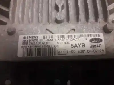 Second-hand car spare part ecu engine control for ford fusion (cbk) ambiente oem iam references 3s6112a650lb  5ws40140d