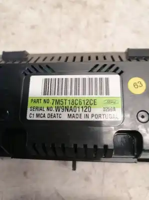 Peça sobressalente para automóvel em segunda mão comando de sofagem (chauffage / ar condicionado) por ford focus lim. (cb4) titanium referências oem iam 7m5t18c612ce  