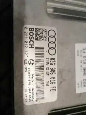 Second-hand car spare part ecu engine control for audi a4 berlina (8e) 1.9 tdi oem iam references 03g906016fe 1039s07978 0281012127