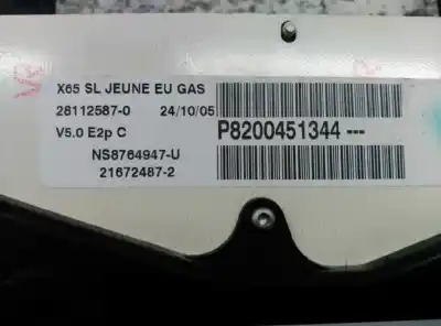 Second-hand car spare part dashboard for renault clio ii fase ii (b/cb0) authentique oem iam references p8200451344  281125870