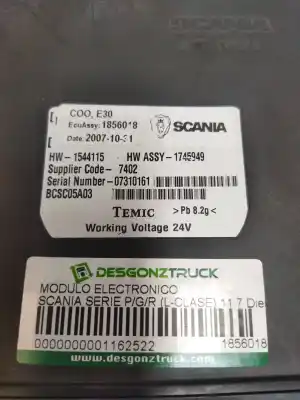 Автозапчасти б/у электронный модуль за scania serie p/g/r (l-clase) 11.7 diesel ссылки oem iam 1856018  