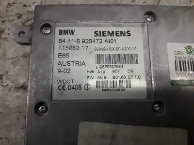 Second-hand car spare part electronic module for bmw serie 7 (e65/e66) 730d oem iam references 115852  