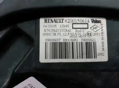Автозапчасти б/у левая фара за renault kangoo (f/kc0) alize ссылки oem iam 8200150614  
