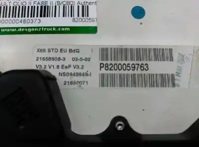 Pezzo di ricambio per auto di seconda mano pannello degli strumenti per renault clio ii fase ii (b/cb0) authentique riferimenti oem iam 8200059763 ns094549 21658908