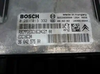 Second-hand car spare part ecu engine control for peugeot 308 confort oem iam references   0281013332