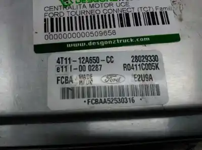 Second-hand car spare part ecu engine control for ford tourneo connect (tc7) familiar oem iam references 4t1112a650cc  