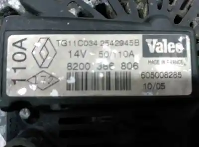 Автозапчастина б/у генератор для renault clio ii fase ii (b/cb0) authentique посилання на oem iam 8200386806  605008285