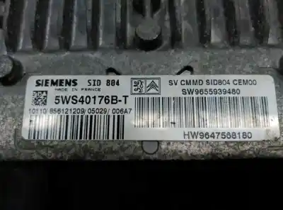 Second-hand car spare part ecu engine control for citroen c2 empresa oem iam references sw9655939480  