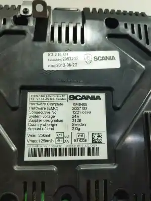 Автозапчасти б/у приборная доска за scania serie p/g/r (c-clase) 12.7 diesel ссылки oem iam 2052208 2007183 1946409