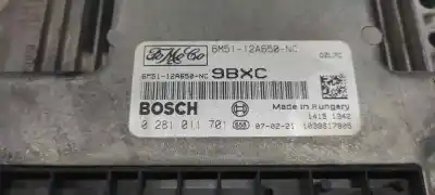 Second-hand car spare part ecu engine control for ford focus berlina (cap) ambiente (d) oem iam references 0281011701 1039s17805 6m5112a650nc