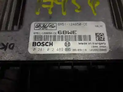 Second-hand car spare part ecu engine control for ford focus c-max (cap) sport oem iam references 6m5112a650ce  0281012489