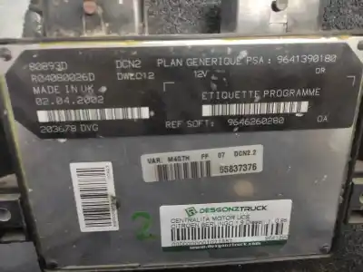 Second-hand car spare part ecu engine control for citroen berlingo 1.9 d multispace oem iam references 9641390180