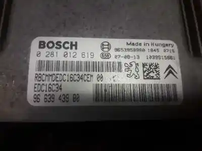 Second-hand car spare part ecu engine control for peugeot partner (s2) combi plus oem iam references 9663943980 0281012619 9653958980