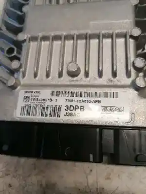 Second-hand car spare part ecu engine control for ford focus berlina (cap) ambiente (d) oem iam references 7m5112a650apb  5ws40607bt