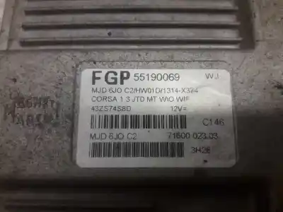Автозапчасти б/у блок управления двигателем за opel corsa c blue line ссылки oem iam 55190069  7160002303