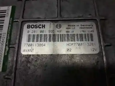 Автозапчастина б/у ебу контролер двигуна для renault laguna (b56) 1.9 dti diesel cat посилання на oem iam 0281001995  7700113864