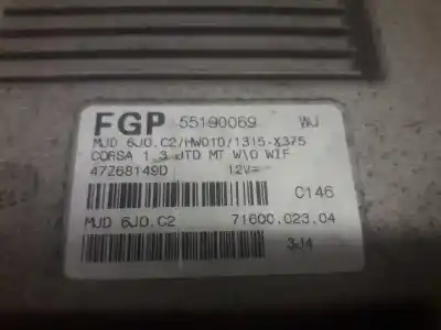 Second-hand car spare part ecu engine control for opel corsa c blue line oem iam references 55190069 47z68149d 7160002304