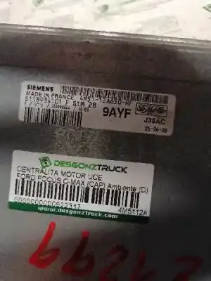 Second-hand car spare part ecu engine control for ford focus c-max (cap) ambiente (d) oem iam references 4m5112a650hf  s118934101f