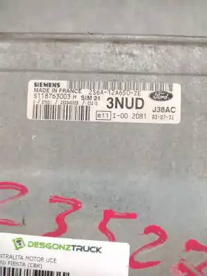 Second-hand car spare part ecu engine control for ford fiesta (cbk) ambiente oem iam references 2s6a12a650ze  