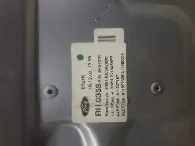 Автозапчастина б/у регулятор переднього правого скла для ford focus c-max (cap) connection посилання на oem iam 3m51r203a28bk  3m51r219a64ep