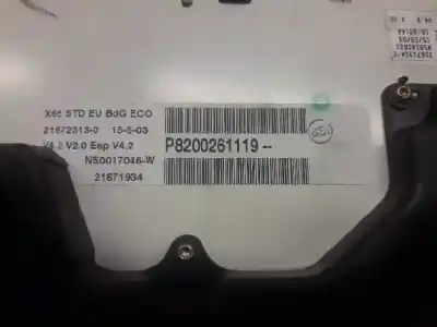 Peça sobressalente para automóvel em segunda mão quadrante por renault clio ii fase ii (b/cb0) authentique referências oem iam 8200261119 ns0017046w 216723130