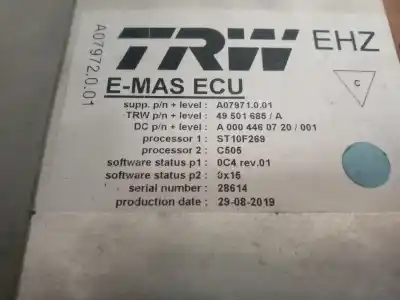 Pièce détachée automobile d'occasion module électronique pour mercedes-benz axor 2-ejes 18 ton 2004 -> 12.0 r6 diesel (om 457 la) références oem iam a0004460720  