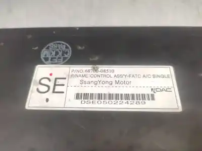 Автозапчастина б/у клімат-контроль для ssangyong rexton rx 270 full посилання на oem iam 6870008510  