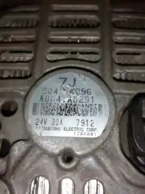 Second-hand car spare part alternator for iveco eurotech cursor (mh) fki  (190 e 27) tráfico urbano oem iam references 504114896 24v 90a/mitshubishi a0041a8291