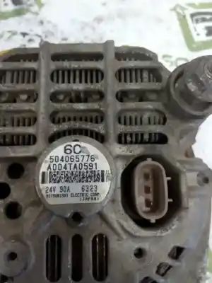 Second-hand car spare part alternator for iveco eurotech cursor (mh) fki  (190 e 27) tráfico urbano oem iam references 504065776 24v 90a/mitsubishi a004ta0591