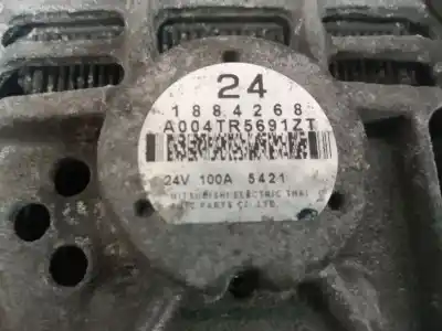 Pezzo di ricambio per auto di seconda mano alternatore per scania serie p/g/r (l-clase) 12.7 diesel riferimenti oem iam 1884268 24v /100a 