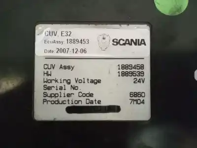 Pezzo di ricambio per auto di seconda mano modulo elettronico per scania serie p/g/r (c-clase) 11.7 diesel riferimenti oem iam 1943668 1889453 1889458