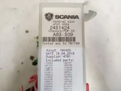 Pezzo di ricambio per auto di seconda mano scatola relè/fusibili per scania serie p/g/r (l-clase) 12.7 diesel riferimenti oem iam 2451424  