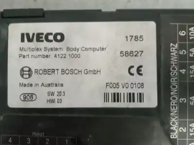 Second-hand car spare part electronic module for iveco stralis (ad/at) fg at y / p 6x2 larga distancia oem iam references 41221000 sw20.3 