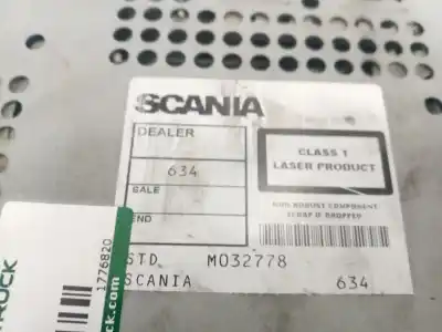 Автозапчастина б/у аудіо система / радіо cd для scania serie p/g/r (c-clase) 15.6 diesel посилання на oem iam 1776820  