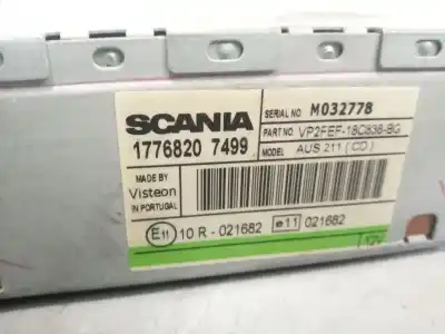 Автозапчастина б/у аудіо система / радіо cd для scania serie p/g/r (c-clase) 15.6 diesel посилання на oem iam 1776820  