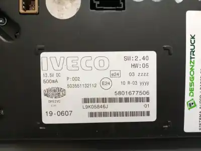 Second-hand car spare part audio system / radio cd for iveco stralis (as) 10.3 diesel oem iam references 5801677506  